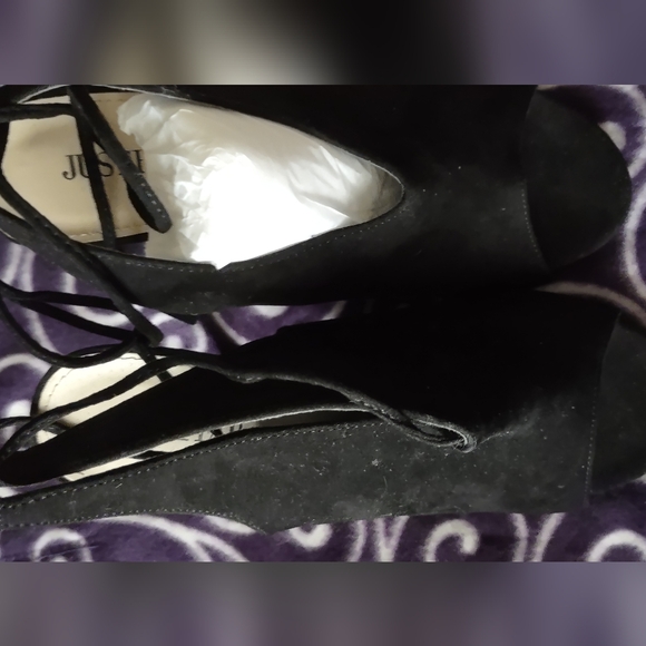 Black #FashionHeels w/Open Toe & Open Heels - - Picture 2 of 7